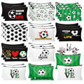 30Pcs Soccer Makeup Bags Soccer Cosmetic Bag Accessories for Women Travel Toiletry Pouch for Lover Players Sports Team Valentine's Day Gifts