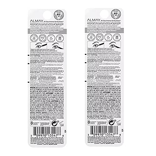 Pack of 2 Almay All-Day Intense Gel Eyeliner, Nocturnal Navy 120