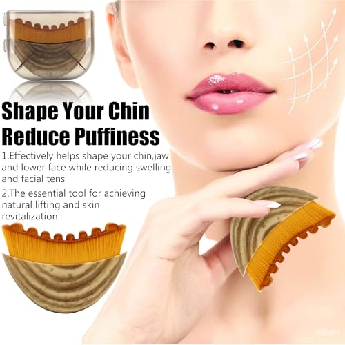 Lymphatic Contour Face Brush,2 PCS Lymphatic Drainage Massager,Lymphatic Face Brush Ergonomically Designed to Fit The Skin Precisely Relieve Fatigue(2PCS)