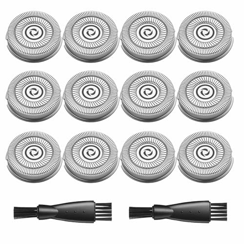 Sweetlf Replacement Blades for SweetLF Electric Razor for Men, 12 Pack SweetLF Shaver Blades, SWS7105 Replacement Blades for SweetLF Shaver SWS7105 SWS7105BK, 2 Cleaning Brush