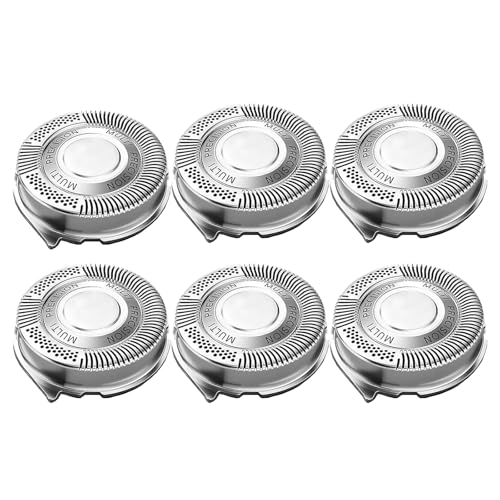 SH50 Compatible Replacement Head for Norelco Series 5000 Shavers | High Compatibility with Philips S5000/S6000/S5100/S5500 Models | 1-Pack (6 pcs)