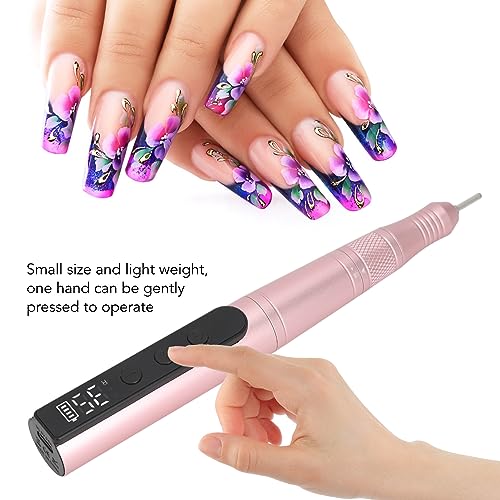 Electric Nail Grinder Nail Polisher 35000rpm Portable Rechargeable Manicures Pedicures Nail Polish Pen ()