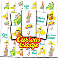 Curious George Tattoos Party Favors Bundle ~ 72 Perforated Individual 2" x 2" Curious George Temporary Tattoos for Kids Boys Girls | Curious George Party Supplies