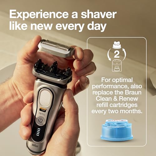 Series 9 Men's Electric Shaver Head ORIGINAL Replacement Blade, Silver 94M