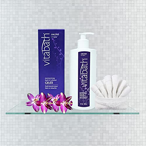 Vitabath Orchid Intrigue Moisturizing Bath & Shower Gel Wash Alluring Botanical Skin-Softening Hydrating & Soothing Skincare, Body Cleanser & Foaming Gelee Bath - Cruelty-Free - 21 oz