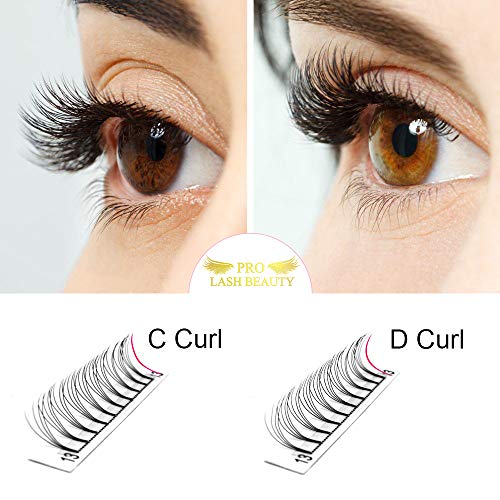 Premade Fans Eyelash Extensions 4D-C-0.10-9-15 Short Stem Premade Volume Eyelash Extensions 3D 5D 7D Volume Lash Extensions .07 .10 Pre made Lash Fans C D Curl 9-15 MIX(4D-C-0.10,9-15mix)