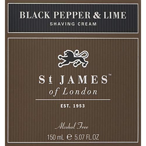 St James of London 100% all-natural Black Pepper & Lime Cream Tub