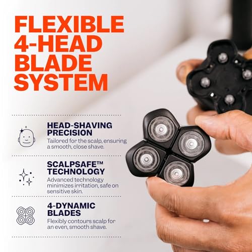Freebird Official Replacement Blades for Flexseries Pro Head Shaver Kit - Refill Blades - High-Performance Blades for Smooth Shaving (Pack of 2)