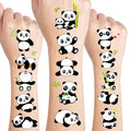 120 PCS (24 Sheets) Panda Temporary Tattoos, Birthday Decorations Panda Party Favors