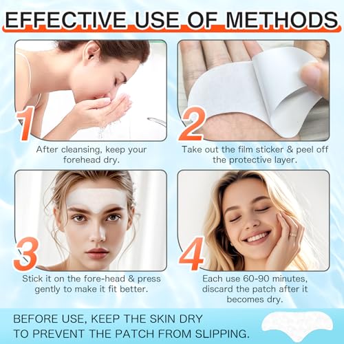 Forehead Wrinkle Patches 15 PCS - Smooth Fine Lines & Wrinkles, Anti-Wrinkle Patches with Hydrolyzed Collagen with Aloe, for Wrinkle Removal, Firming, Hydrating Skin Care - New Version 6