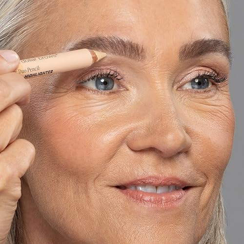 billion dollar brows Duo Brow Highlighter & Concealer Pencil for Lifting and Highlighting Eyebrows, universal, 3.6g 0.13 ounce (B3065)