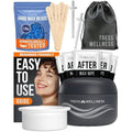 Tress Wellness Stripless Wax Kit for Face, Eyebrow & Lip for Women & Men ? Quick & Easy Mini Wax Warmer for Eyebrow, Chin & Face Hair Removal Waxing Kit - USB, Mess-Free, Compact & Travel-Ready