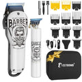 BESTBOMG¢ç Hair Clippers & Trimmer Ceramic T-Blade Cordless Haircut Sets Rechargeable 2000mAh/1200mAh with 10 Guide Combs & for Men/Father/Husband/Boyfriend