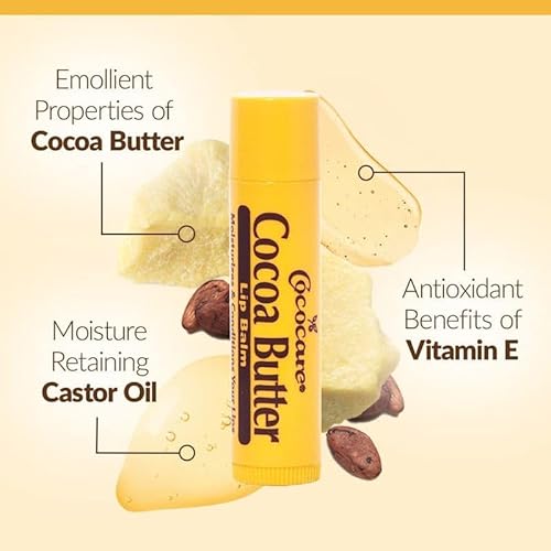 COCOCARE Lip Balm, Cocoa Butter, 0.15 Ounce