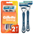 Gillette Sensor5 Men's Disposable Razors, 2 Count