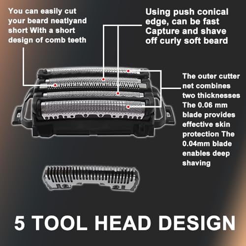 WAIKIL Cordless Hair Clippers for Men,Professional Barber Set with T Outliner Trimmer and Foil Shaver,LCD Display,Rechargeable Beard Trimmer Grooming Kit
