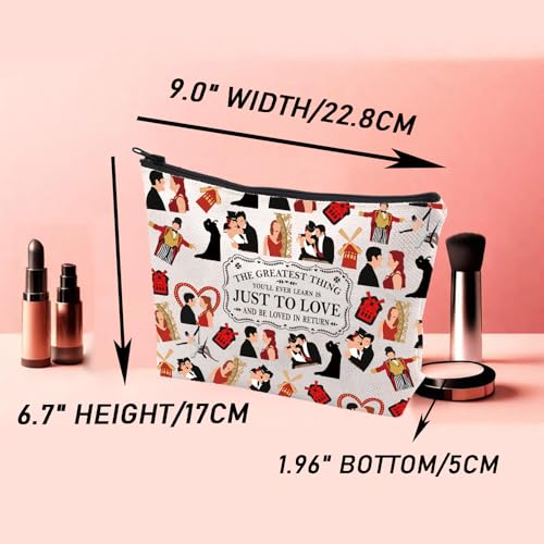 JYTAPP M Musical Makeup Bag The Greatest Thing You'll Ever Learn Is Just To Love And Be Loved In Return Cosmetic Bag for Fans