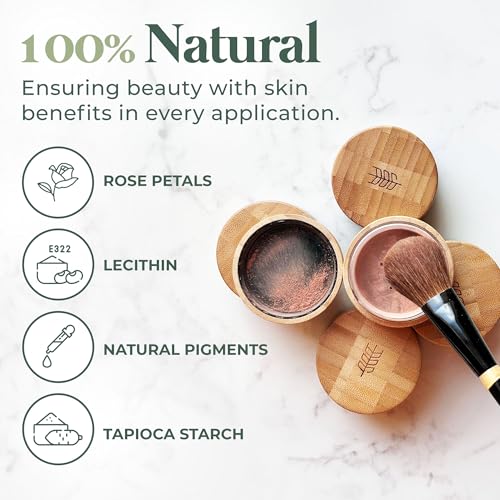 Dr. Lily Ros- All-Natural Blush, Bronzer & Shimmer ? Plant Based No Harsh Chemicals, No Parabens or Synthetic Fragrances 100% Natural Formula Safe for Sensitive Skin (Evening Beige)