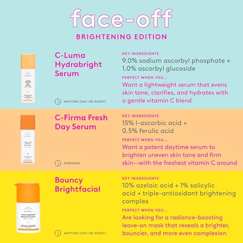 Drunk Elephant Bouncy Brightfacial - 50 ml/1.69 fl oz - Illuminating Face Mask - Clean Clinical Skincare - Cruelty-Free - Dermatologist-Tested - Free of Essential Oils, Silicones, and Fragrance