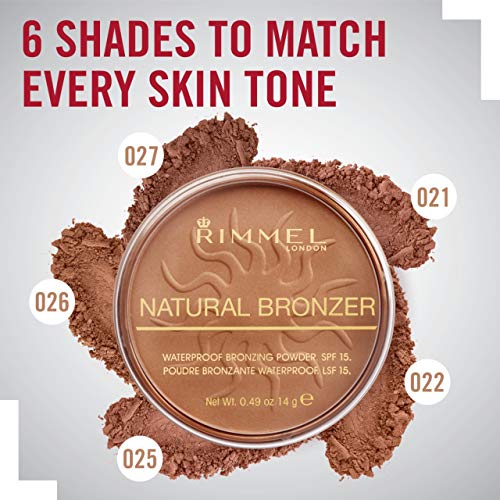 Rimmel Powder Natural Bronzer, Sun Bronze & Stay Glossy Lipgloss 6 Hour Lip Gloss, Seduce Me Bundle