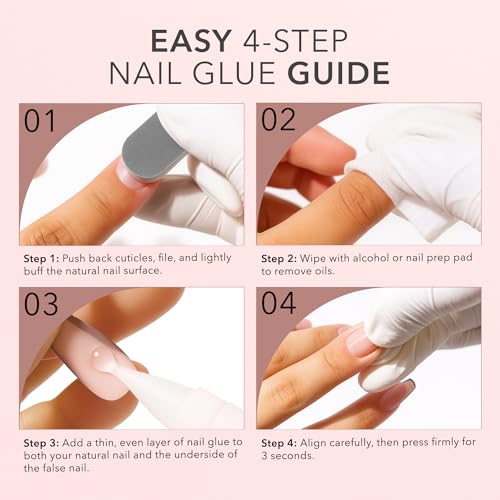 Kiara Sky Stick It Super Strong Fast Drying Nail Glue for Acrylic Nails, Tips & Press On - 0.07 Fl Oz, 50 Full Size Tubes
