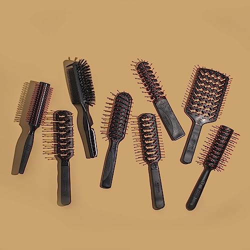 Cricket Static Free Sculpting 680 Cushion Hair Brush ? Anti-Static Nylon Bristles, Non-Snag and Scalp-Friendly Design, Padded Cushion with Non-Slip Handle for Effortless Styling on All Hair Types