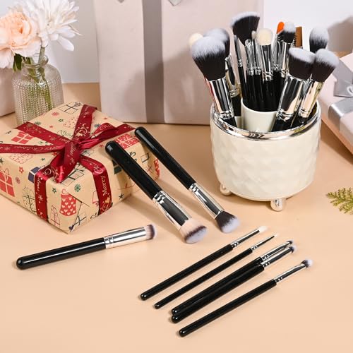 Makeup Brushes 32 Pcs Makeup Kit, Travel makeup brush set, Portable makeup brush set£¬Multi-functional Makeup Tool Set with Makeup Brush Foundation Brush Make up Brushes Set (LH32, Count, 32)