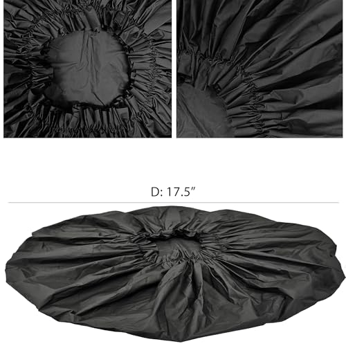 Donna Premium Collection Shower Cap Waterproof Super Jumbo Bonnet 2pc Shower Caps for Women Reusable Waterproorf BLACK