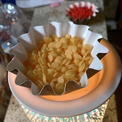 JUXYES Pack of 100 Reusable Wax Melt Warmer Liners Tray, Leakproof Wax Liners Tray for Electric Wax Warmers, Plug in Warmers, Candle Warmer, Wax Melter and Wax Burner