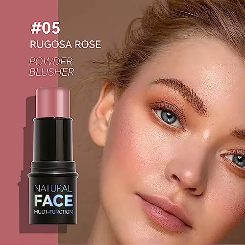 Cream Contour Sticks 3 Pcs Highlighter Bronzer Blush Face Makeup Contouring Bronzing Pen Creme Cheek Blush & Brightens Illuminator Highlight Foundation Waterproof Cosmetics Set Medium