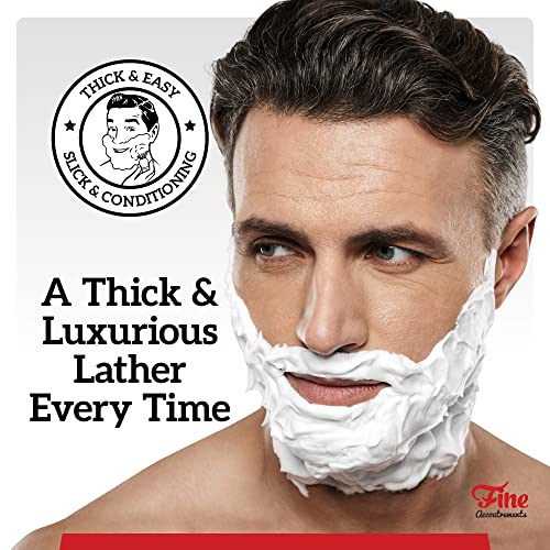 Mr. Fine Better Than Badger Shaving Brush, Ultra-Soft Synthetic Angel Hair Bristles for Men¡¯s Wet Shaving, Easy Lather & Smooth Glide, Ergonomic Handle, White