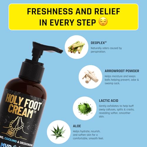 Derm Dude Holy Foot Set | Dry Cracked Heels, Shoe Deodorizer Spray & 4-in-1 Foot Scrubber Repair Tool | With All-Natural DeoPlex for Odor Control | Freshen Feet & Shoes - MVP