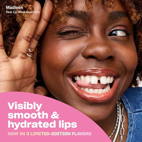BABE ORIGINAL Lip Mask Minis Trio, Set of 3, Overnight Lip Mask for Dry Lips | Frosted Vanilla, Sweet Mint & Sugar Plum Scented | Vitamin E, Roship Oil & Hyaluronic Acid for Smoother, Moisturized Lips