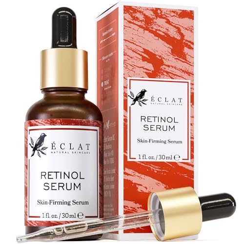 Eclat Skincare Renewing Retinol Serum for Face - Anti Aging Serum with Hyaluronic Acid & Aloe Vera ? Hydrates and Improves the Signs of Aging (Fine Lines, Wrinkles & Dark Spots) 1 Fl Oz