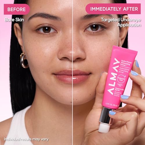 Almay Hydra-Prime¢â Moisturizing Primer, Hydrating, Long-Lasting Makeup, Cruelty-Free, Skin-Smoothing, 100, 0.95 fl oz
