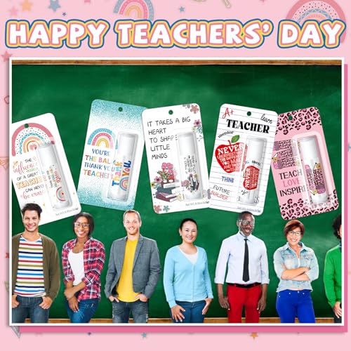 15 Pack Teacher Employee Appreciation Gift Bulk Lip Balm Employee Staff Appreciation Teacher Staff Team Thank You Gift Bulk Honey Flavor Balm Inspirational Party Favors for Women Men (Classic)