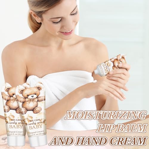 25 Pack We Can Bearly Wait Baby Shower Hand Cream Bulk Bear Baby Shower Favors for Guests Travel Size Hand Lotion Bulk for Gender Reveal Favors Souvenirs Bags Stuffers Appreciation Thank You Gifts