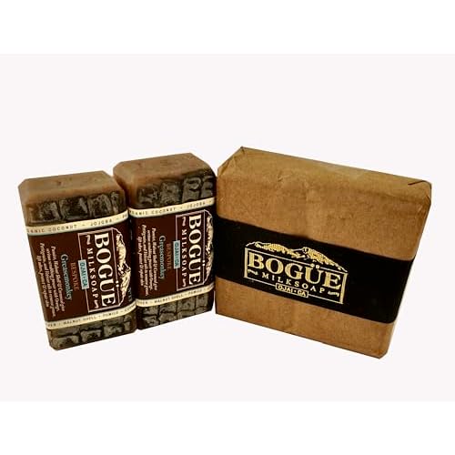 Handmade Goat Milk Soap 2 bars- BOGUE No.13 BESPOKE Greasemonkey Blend has serious scrubbing power. Essential oils of Orange & Vetiver remove grease, help protect & heal working hands.
