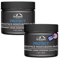 Mountaineer Brand Natural Moisturiser with Fresh & Natural Scent | Bald Head Care for Men | Non-Greasy Scalp and Face Balm | Made in West Virginia | Protect | 2 Pack | 2oz