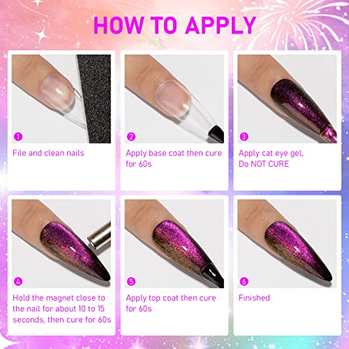 12 PCS 9D Cat Eye Gel Polish + 12 PCS Neon Magnet Gel Polish
