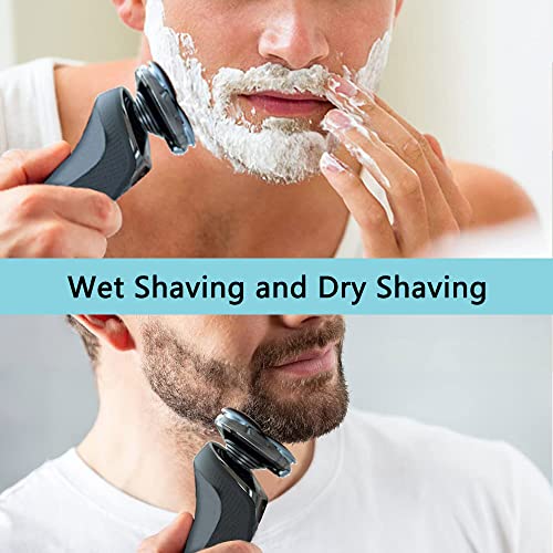 SH50/52 Replacement Heads Compatible with Philips Series 5000 Electric Shavers, SH50 Blades Heads Compatible with Norelco Series 5000 Razors PT8xx, PT7xx, AT8xx, AT7xx, 6 Pack with Brush