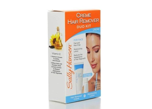 Sally Hansen Facial Hair Creme Remover Kit 1 ea (Pack of 8)