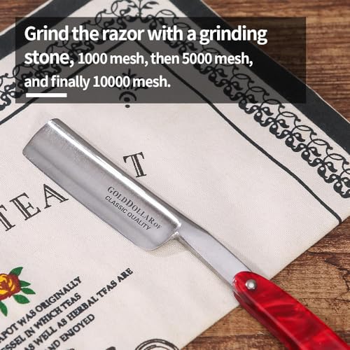 Straight edge razor men without stabilizer barber straight razor with acrylic handle shaving safety razor