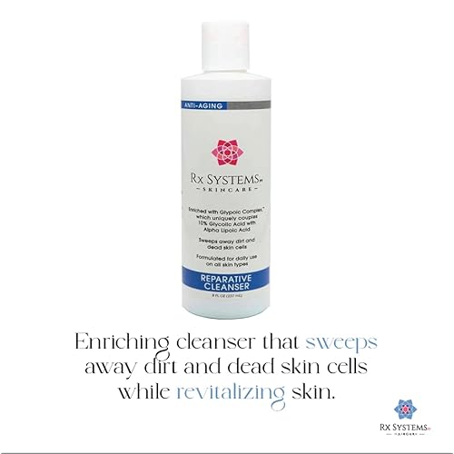PF Reparative Facial Cleanser 8 oz, Repairs Skin, Clears away Oil and Dirt Build Up, Prevents Acne and Clogged Pores
