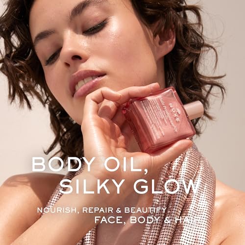 Nuxe Huile Prodigieuse Floral Shimmering Dry Oil (1.6 Fl Oz) & R?ve de Th? Aluminum-Free Deodorant (1.6 Fl Oz), Skincare Duo for Radiant Skin & 24-Hour Freshness