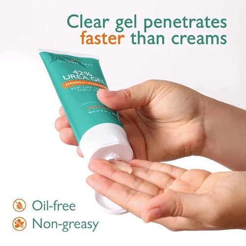 GILDEN TREE Maximum Strength 42% Urea Gel + 2-Sided Foot Scrubber + Nourishing Foot Cream Bundle