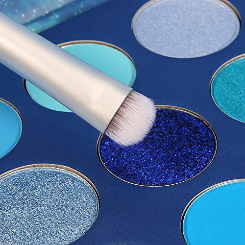 docolor Eyeshadow Palette 9 Colors Blue Eyeshadow Gemstone Shadow Palette Highly Pigmented Mattes Shimmers Naked Smokey Glitter Cream Colorful Powder Blendable Long Lasting Waterproof Makeup Palette