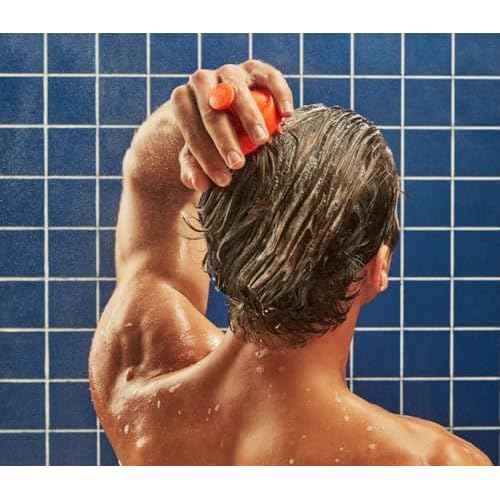 Flakes Anti Dandruff Shampoo and Conditioner Set for Men with Scalp Massager | Dry, Flaky, & Itchy Scalp Shampoo | Sulfate and Paraben Free | Hydrating Shampoo & Moisturizing Conditioner | 9 fl oz