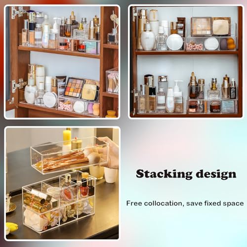 Acrylic Organizer 4-piece Makeup Organizer Countertop For Drawers Organizer Storage Bathroom Organizers And Storage Is A Good Choice For Desktop Finishing (4)