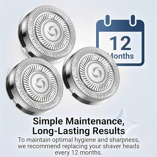 Compatible with Freebird Pro Replacement Blades,Fit for Freebird Flex Series Pro Replacement Blades,4Pack Compatible with Free Bird Flex Series-Pro Electric Head Shaver.
